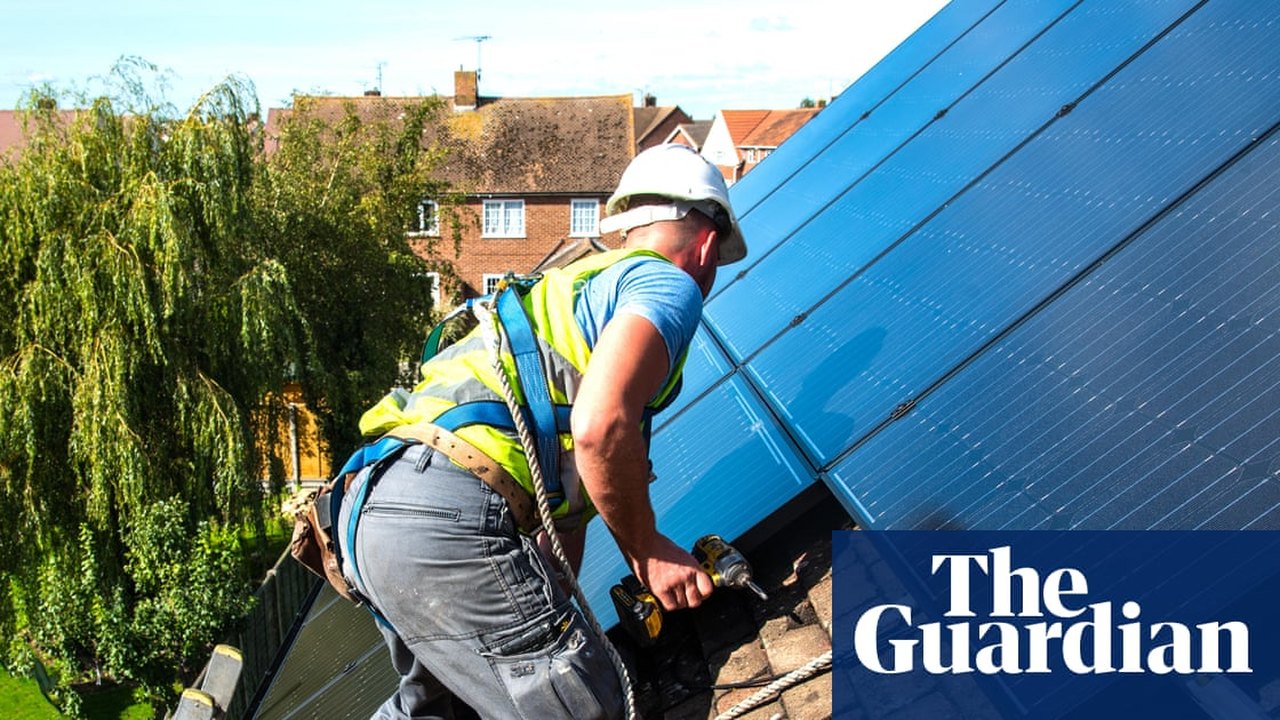 AI-generated conceptual illustration for UK launches interest‑free “Warm Home Loans” to help households fund solar panels, batteries and heat pumps