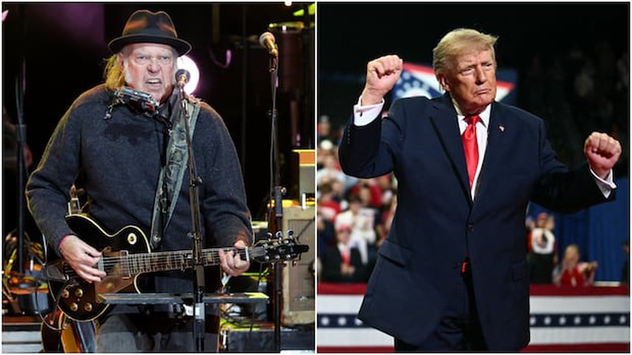 AI-generated conceptual illustration for Neil Young Files Copyright Infringement Lawsuit Against Trump Campaign Over Song Usage