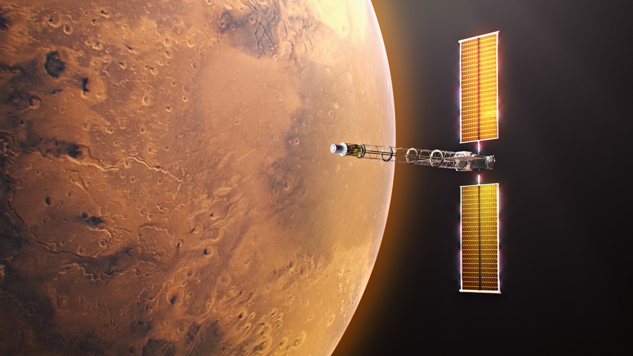 AI-generated conceptual illustration for NASA Advances Nuclear-Powered 'SR-1 Freedom' Spacecraft Ahead of 2028 Launch